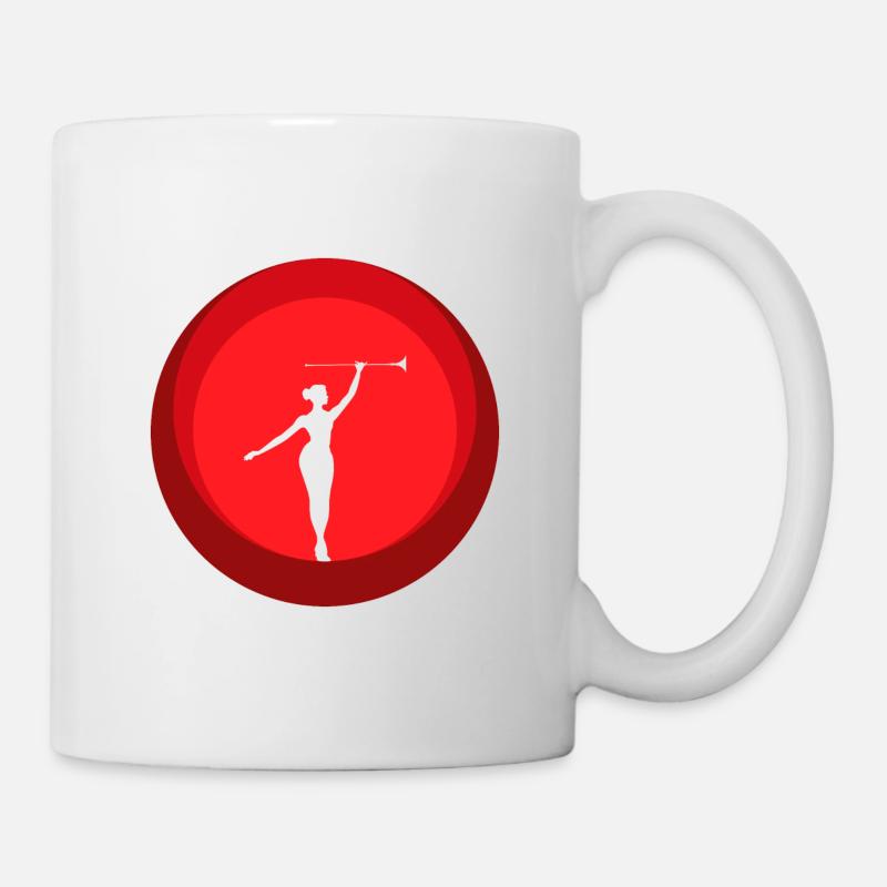 Twirling Stabdrehen Gymnastik - Tasse - Weiß