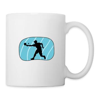 Pickleball Player Tennis Pickleball Racket - Mug - white - Right