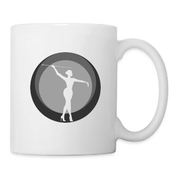 Stabdrehen Gymnastik Twirling - Tasse - Weiß - Rechts