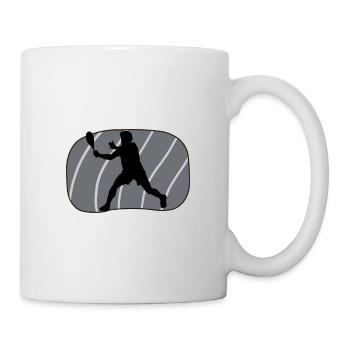 Raquettes de squash Joueurs de squash Raquettes de squash - Mug blanc - blanc - Droite