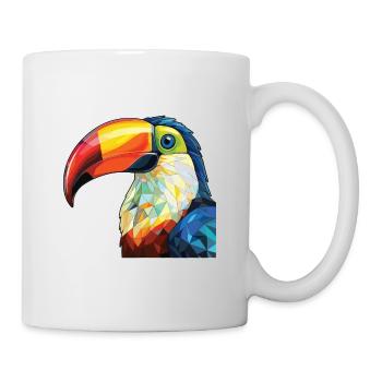 Toucan Colorful Watercolor Animal Pet Illustration - Mug - white - Right