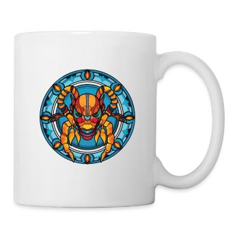 Scorpion Colorful Watercolor Animal Illustration - Mug - white - Right