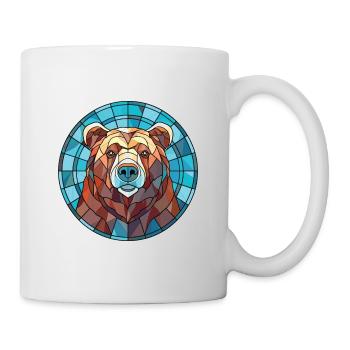 Bear Colorful Watercolor Animal Pet Illustration - Mug - white - Right
