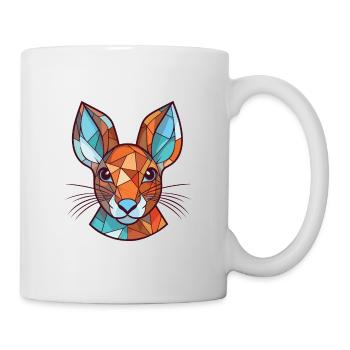 Eichhörnchen buntes Aquarell Tier Illustration - Tasse - Weiß - Rechts