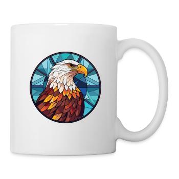 Eagle Colorful Watercolor Animal Pet Illustration - Mug - white - Right