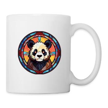 Panda Colorful Watercolor Animal Pet Illustration - Mug - white - Right