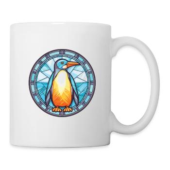 Penguin Colorful Watercolor Animal Illustration - Mug - white - Right