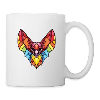 Bat Colorful Watercolor Animal Pet Illustration - Mug - white - Right