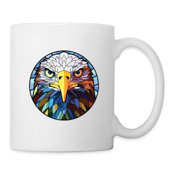 Eagle Colorful Watercolor Animal Pet Illustration - Mug - white - Right