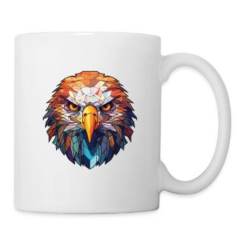 Eagle Colorful Watercolor Animal Pet Illustration - Mug - white - Right