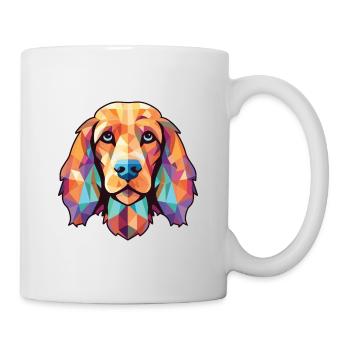 English Cocker Spaniel Dog Colorful Watercolor Pet - Mug - white - Right