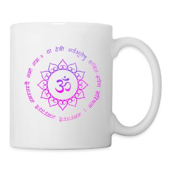 Symbole Bouddhiste om aum - Mug blanc - blanc - Droite