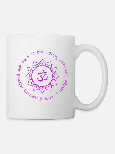 Symbole Bouddhiste om aum - Mug blanc - blanc