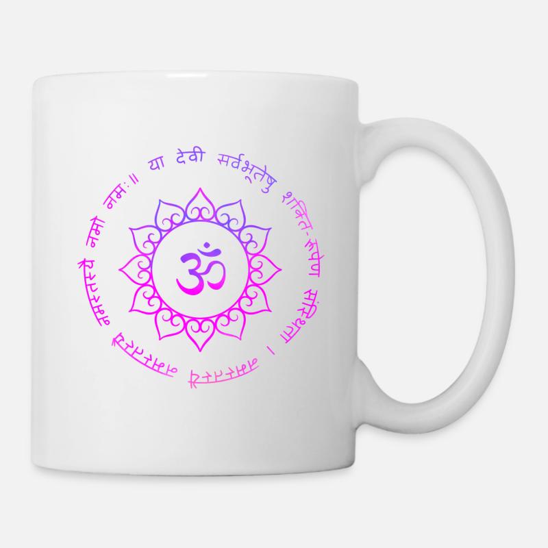 Symbole Bouddhiste om aum - Mug blanc - blanc