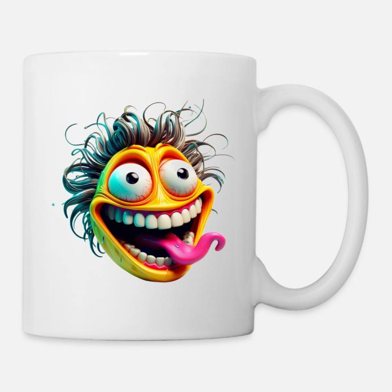 Mentally Unbalanced grimace XX - Mug - white