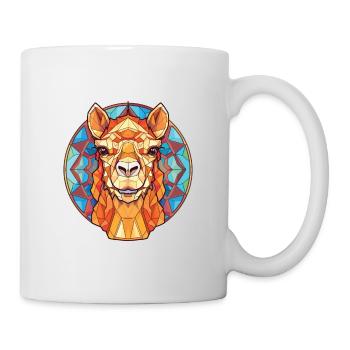 Camel Colorful Watercolor Animal Pet Illustration - Mug - white - Right