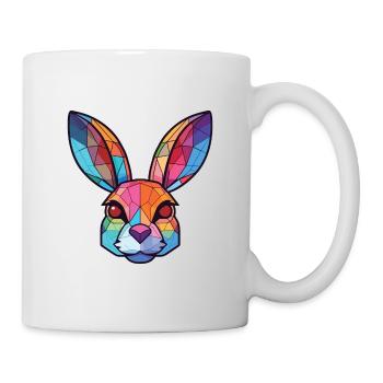 Illustration d’animaux de compagnie aquarelle colorée aquarelle de lapin - Mug blanc - blanc - Droite
