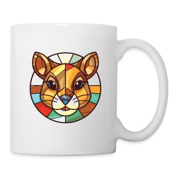 Chipmunk bunte Aquarell-Tierillustration - Tasse - Weiß - Rechts