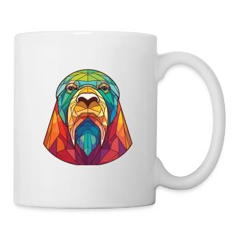 Walrus Colorful Watercolor Animal Pet Illustration - Mug - white - Right