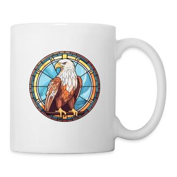 Eagle Colorful Watercolor Animal Pet Illustration - Mug - white - Right