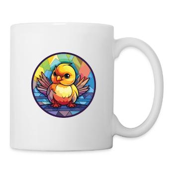 Chick Colorful Watercolor Animal Pet Illustration - Mug - white - Right