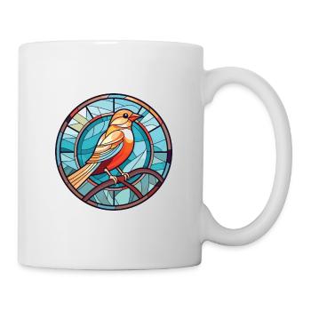Bird Colorful Watercolor Animal Pet Illustration - Mug - white - Right
