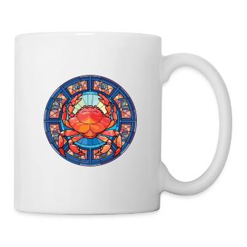 Crab Colorful Watercolor Animal Pet Illustration - Mug - white - Right