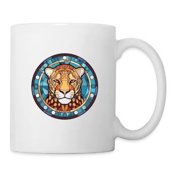 Jaguar Aquarelle colorée Animal animal de compagnie Illustration - Mug blanc - blanc - Droite