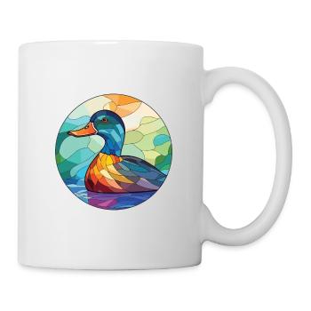 Canard Coloré Aquarelle Animal Animal De Compagnie Illustration - Mug blanc - blanc - Droite