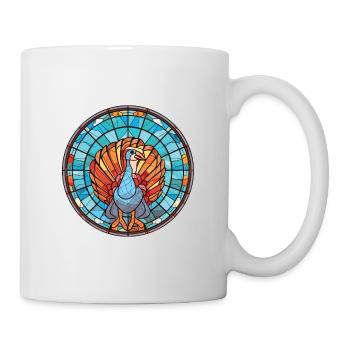 Illustration animale aquarelle colorée Gobbler - Mug blanc - blanc - Droite