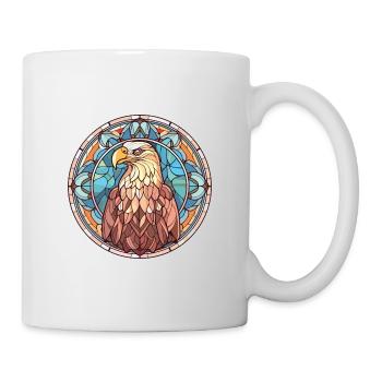 Eagle Colorful Watercolor Animal Pet Illustration - Mug - white - Right
