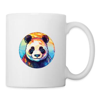 Panda Aquarelle Colorée Animal Illustration D’animaux De Compagnie - Mug blanc - blanc - Droite