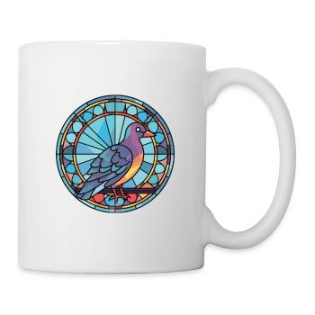 Pigeon aquarelle colorée Animal animal de compagnie Illustration - Mug blanc - blanc - Droite