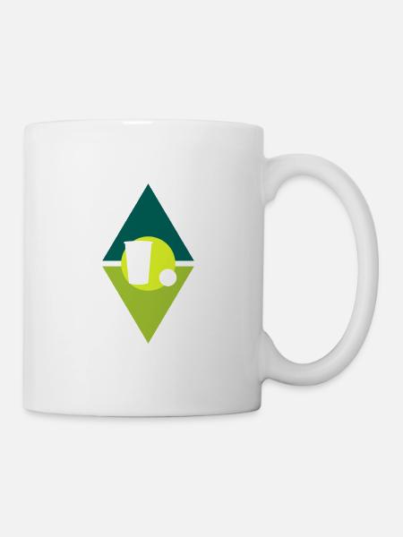 Beerpong Bierflasche Beerpong - Tasse - Weiß