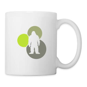 Big foot Yeti Bigfoot Yeti - Tasse - Weiß - Rechts