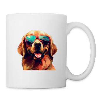 Golden Retriever Cool - Golden Retriever Dog - Mug - white - Right