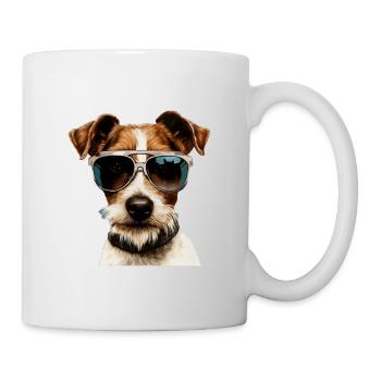 Fox Terrier Cool - Fox Terrier Dog - Mug - white - Right