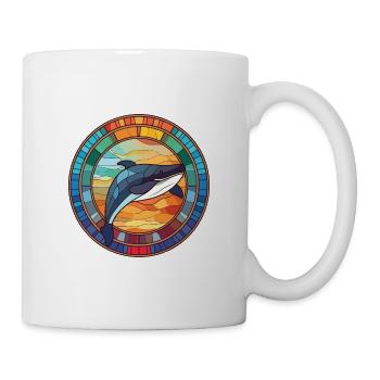 Whale Colorful Watercolor Animal Pet Illustration - Mug - white - Right
