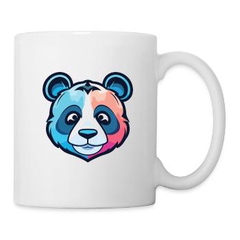 Panda Colorful Watercolor Animal Pet Illustration - Mug - white - Right