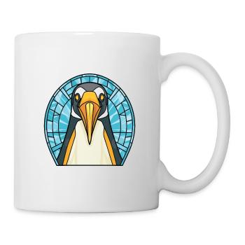Penguin Colorful Watercolor Animal Illustration - Mug - white - Right