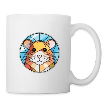 Hamster Colorful Watercolor Animal Illustration - Mug - white - Right