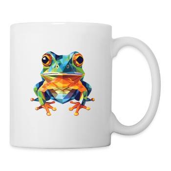 Tree Frog Colorful Watercolor Animal Illustration - Mug - white - Right