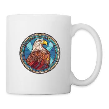 Eagle Colorful Watercolor Animal Pet Illustration - Mug - white - Right