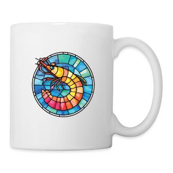 Shrimp Colorful Watercolor Animal Pet Illustration - Mug - white - Right