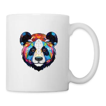 Panda Colorful Watercolor Animal Pet Illustration - Mug - white - Right