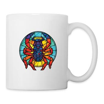 Scorpion Colorful Watercolor Animal Illustration - Mug - white - Right