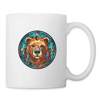 Bear Colorful Watercolor Animal Pet Illustration - Mug - white - Right