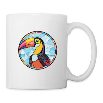 Toucan Colorful Watercolor Animal Pet Illustration - Mug - white - Right