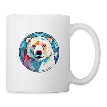 Polar Bear Colorful Watercolor Animal Illustration - Mug - white - Right