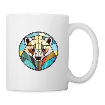 Badger Colorful Watercolor Animal Pet Illustration - Mug - white - Right